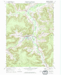 Download a high-resolution, GPS-compatible USGS topo map for Smethport, PA (1972 edition)