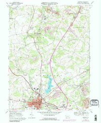 Download a high-resolution, GPS-compatible USGS topo map for Somerset, PA (1989 edition)