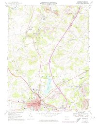 Download a high-resolution, GPS-compatible USGS topo map for Somerset, PA (1974 edition)