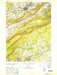 Download a high-resolution, GPS-compatible USGS topo map for Stroudsburg, PA (1953 edition)