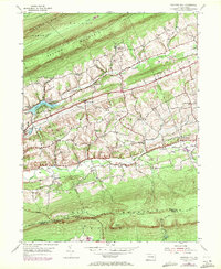 preview thumbnail of historical topo map of Schuylkill County, PA in 1955