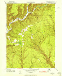 Download a high-resolution, GPS-compatible USGS topo map for Tamarack, PA (1955 edition)