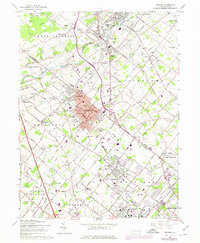 Download a high-resolution, GPS-compatible USGS topo map for Telford, PA (1975 edition)