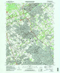 Download a high-resolution, GPS-compatible USGS topo map for Telford, PA (1996 edition)