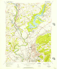Download a high-resolution, GPS-compatible USGS topo map for Temple, PA (1957 edition)