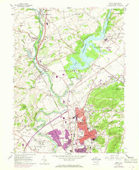 Download a high-resolution, GPS-compatible USGS topo map for Temple, PA (1969 edition)