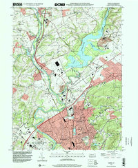 Download a high-resolution, GPS-compatible USGS topo map for Temple, PA (2001 edition)