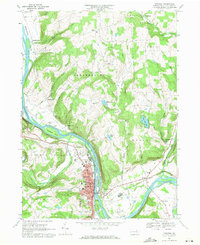 Download a high-resolution, GPS-compatible USGS topo map for Towanda, PA (1971 edition)