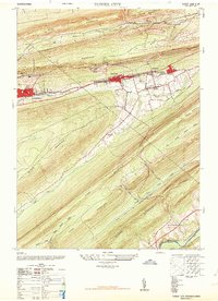 Download a high-resolution, GPS-compatible USGS topo map for Tower City, PA (1964 edition)