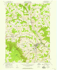 Download a high-resolution, GPS-compatible USGS topo map for Troy, PA (1958 edition)