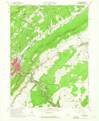 Download a high-resolution, GPS-compatible USGS topo map for Tyrone, PA (1965 edition)