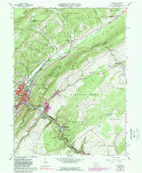 Download a high-resolution, GPS-compatible USGS topo map for Tyrone, PA (1989 edition)