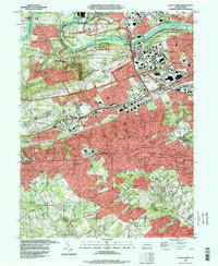 Download a high-resolution, GPS-compatible USGS topo map for Valley Forge, PA (1998 edition)