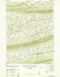 preview thumbnail of historical topo map of Schuylkill County, PA in 1947