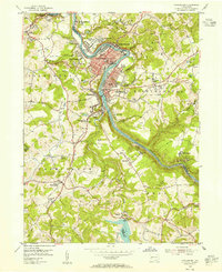 1953 Map of Vandergrift, 1955 Print