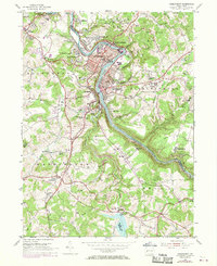 1953 Map of Vandergrift, 1970 Print