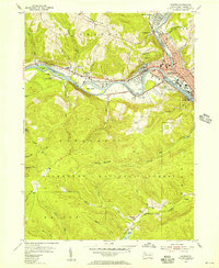 1954 Map of Warren, PA, 1956 Print