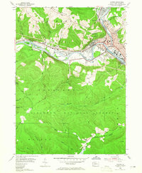 1954 Map of Warren, PA, 1965 Print