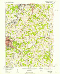 1953 Map of Washington East, 1955 Print