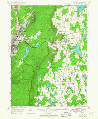 Download a high-resolution, GPS-compatible USGS topo map for Waymart, PA (1968 edition)