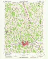 Download a high-resolution, GPS-compatible USGS topo map for Waynesburg, PA (1973 edition)