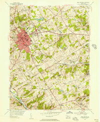 Download a high-resolution, GPS-compatible USGS topo map for West Chester, PA (1956 edition)