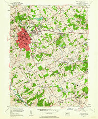 Download a high-resolution, GPS-compatible USGS topo map for West Chester, PA (1962 edition)