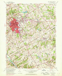 Download a high-resolution, GPS-compatible USGS topo map for West Chester, PA (1969 edition)