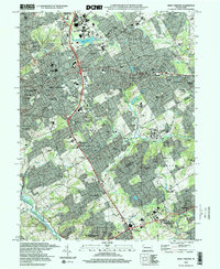 preview thumbnail of historical topo map of West Chester, PA in 1997