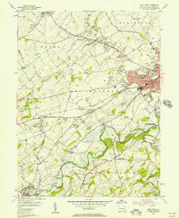 1954 Map of West York, 1956 Print