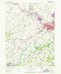 Download a high-resolution, GPS-compatible USGS topo map for West York, PA (1969 edition)