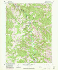 Download a high-resolution, GPS-compatible USGS topo map for Westover, PA (1972 edition)