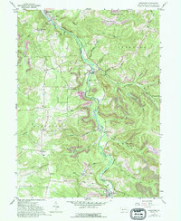 Download a high-resolution, GPS-compatible USGS topo map for Westover, PA (1994 edition)