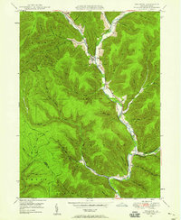 Download a high-resolution, GPS-compatible USGS topo map for Wharton, PA (1958 edition)