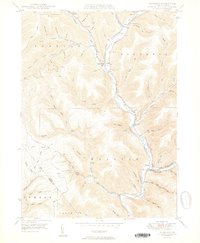 preview thumbnail of historical topo map of Potter County, PA in 1950