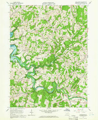 preview thumbnail of historical topo map of Armstrong County, PA in 1964
