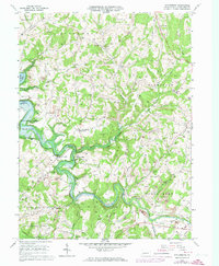 Download a high-resolution, GPS-compatible USGS topo map for Whitesburg, PA (1973 edition)