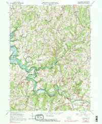 preview thumbnail of historical topo map of Armstrong County, PA in 1964