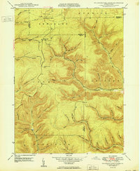 preview thumbnail of historical topo map of Elk County, PA in 1950