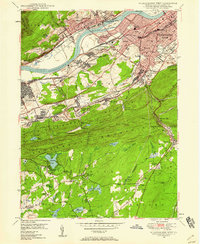 Download a high-resolution, GPS-compatible USGS topo map for Wilkes-Barre West, PA (1958 edition)