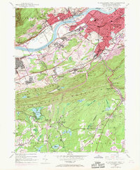 Download a high-resolution, GPS-compatible USGS topo map for Wilkes-Barre West, PA (1969 edition)