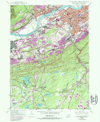 Download a high-resolution, GPS-compatible USGS topo map for Wilkes-Barre West, PA (1988 edition)