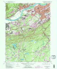 Download a high-resolution, GPS-compatible USGS topo map for Wilkes-Barre West, PA (1990 edition)