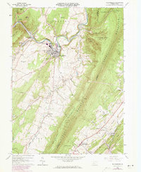 Download a high-resolution, GPS-compatible USGS topo map for Williamsburg, PA (1973 edition)