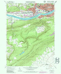 preview thumbnail of historical topo map of Williamsport, PA in 1965