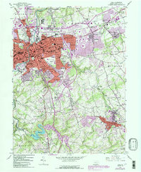 Download a high-resolution, GPS-compatible USGS topo map for York, PA (1990 edition)