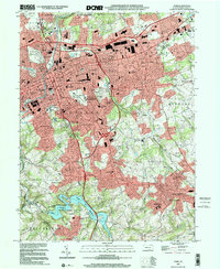 Download a high-resolution, GPS-compatible USGS topo map for York, PA (2001 edition)