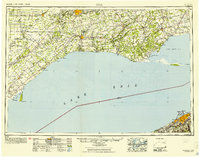 1950 Map of Erie, 1953 Print