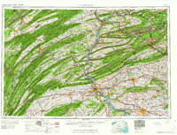 Download a high-resolution, GPS-compatible USGS topo map for Harrisburg, PA (1964 edition)