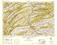 1950 Map of Harrisburg, 1952 Print